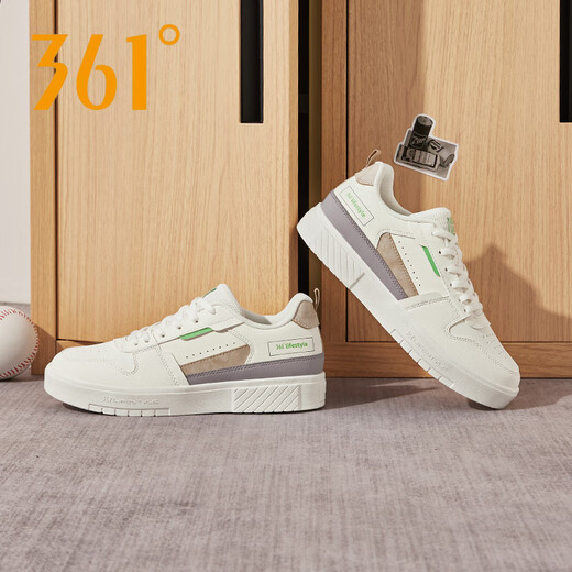 361-Grad-Brettschuhe Low Top Damenschuhe 2023 Frühling Neues Leder wasserdichte Schüler Leicht weiße Schuhe Sport Casual Schuhe Frauen Feder Weiß/Weizenbraun 6623 35