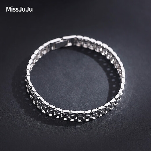 Miss JuJu domineering platinum bracelet men's pt950 platinum bracelet men's retro cross carving wide watch strap thick (customized) 52-54g length 17-23cm width 15mm