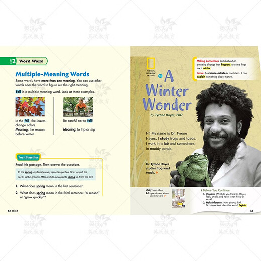 [Yingwo Books] National Geographic Reach Higher Student Level 123456 AB Volumen, Jugend Englisch Lehrbuch Reich