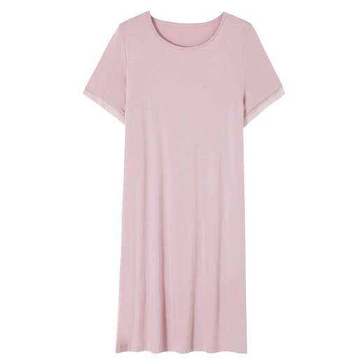 Banxinle nightgown (Banxinle) nightgown for women's summer modal short-sleeved pajamas summer thin home clothes middle-aged plus size loose dress XRD-9249# Women's M/160