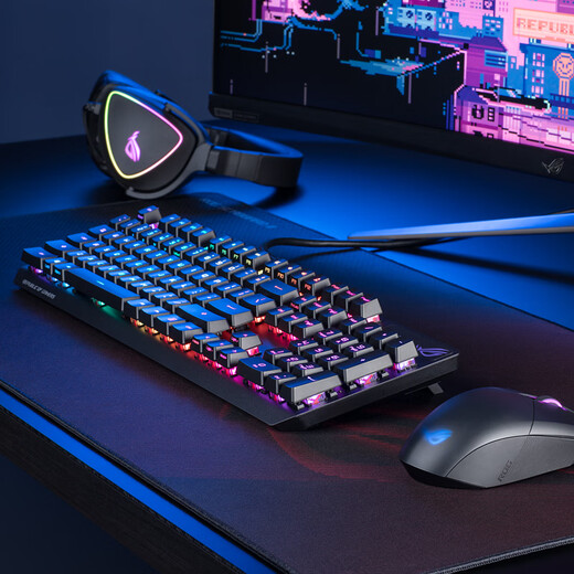 ROG Ranger Mechanical Keyboard Wired Keyboard E-sports Keyboard Game Keyboard Full-key No-stroke RGB Backlit Keyboard RX Red ABS Wired 104 Keys [up to 15% off]