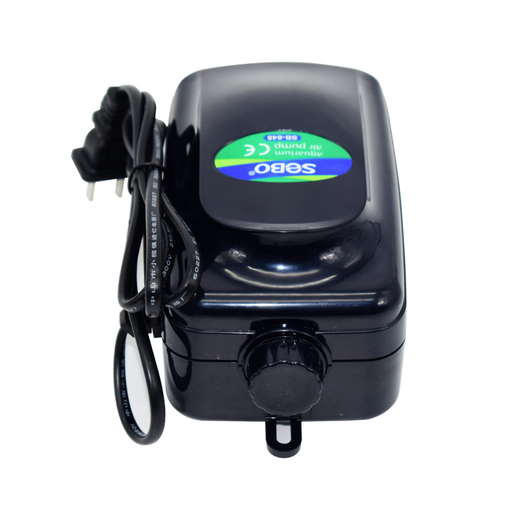 SOBO Songbao Fish Tank Oxygen Pump Aerobic Pump Small Fish Tank Fish Raising Oxygen Pump Household Aerobic Machine Aquarium Supplies [Full Accessories] 12w Double Hole SB848+ [Air Stone Package]
