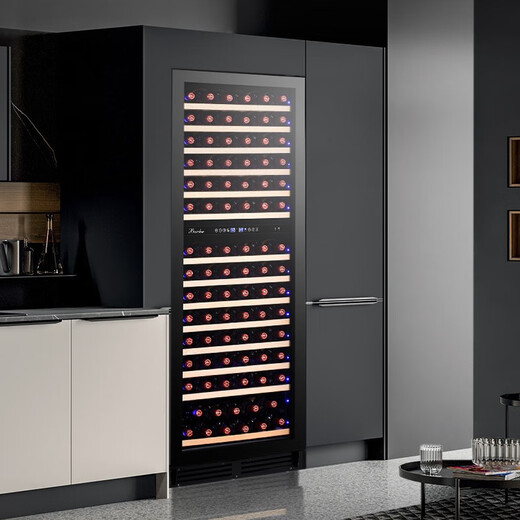 Bacchus wine cabinet 110-160 bottles thermostat cabinet household commercial large-capacity built-in refrigerator tea cabinet wine foreign wine solid wood wine rack light luxury villa display cabinet YC-408 dual temperature air-cooled 154 bottles