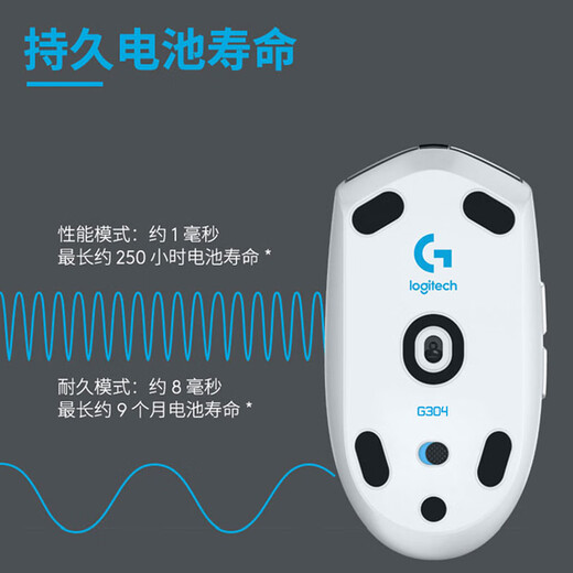 Logitech (G) G304LIGHTSPEED wireless game e-sports mouse chicken mouse PUBG FPS mouse Moba game G304 black