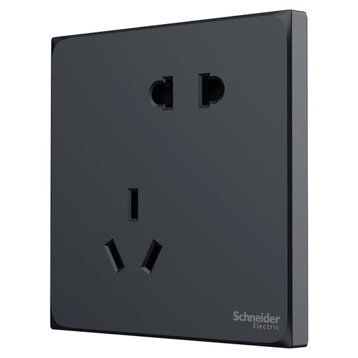 Переключатель Schneider Switch панель 86 типа стена 10a дислокация наклона пять отверстий два и три вставки серии Haocheng Black Skined Five Dolles 10 Packs