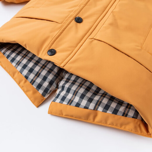 David Bella (Dave/Bella) Chaqueta de 90 abajo para niños con capucha cálida para la chaqueta infantil para bebés de invierno para ropa de salida de invierno para el niño Top Apricot DB155565-NN 100 cm (altura recomendada 90-100 cm)