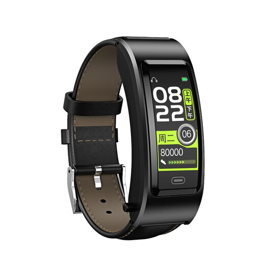 Huawei universal smart bracelet b7 wrist Bluetooth headset can talk and listen to songs multifunctional blood oxygen heart rate exercise stepping phone bracelet watch men's Valentine's Day gift black silicone tape