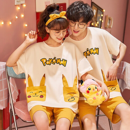 Mobeihai pareja pijama para mujeres en el verano dibujos animados de manga corta lindo verano para hombres de tallas para hombres de tallas para el hogar de tallas de tallas