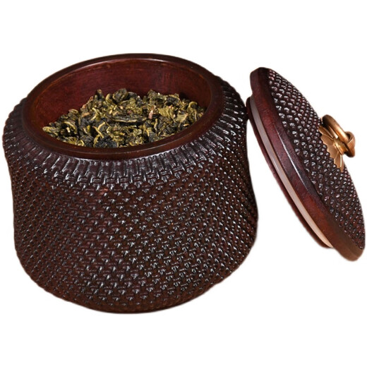Beyzk Redwood Tea Can Con Can Toot Wood Tea Tea Tea Запечатанное резервуар для хранения резьба для хранения коробка для хранения