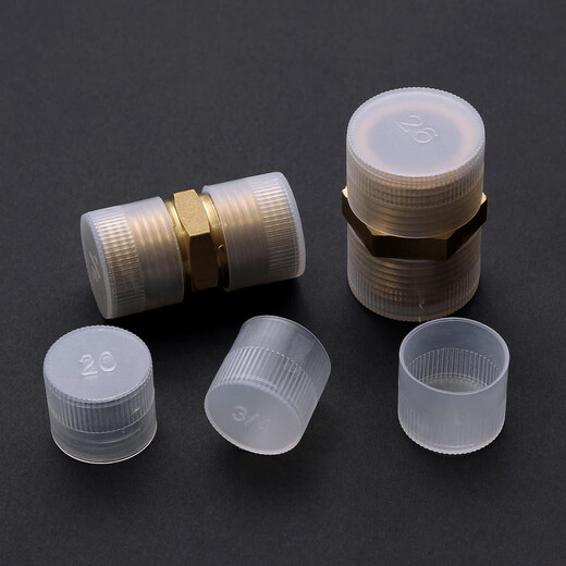 Yinzhiqin thread protective sleeve plastic pipe sleeve cap external thread plastic sleeve bolt sleeve screw protective cap M14 100 pieces inner diameter 13.9mm height 14mm