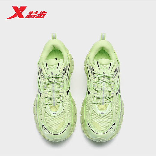 
XTEP (XTEP) [same model in the store] Meili sneakers women's shoes new thick sole versatile fashion casual shoes 9761 Jelly green 38