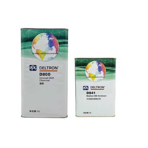 PPG达壮D800清漆固化剂D894高硬度抗划痕亮油高硬度快干透明车用清油 D800清漆+D841标准固化剂