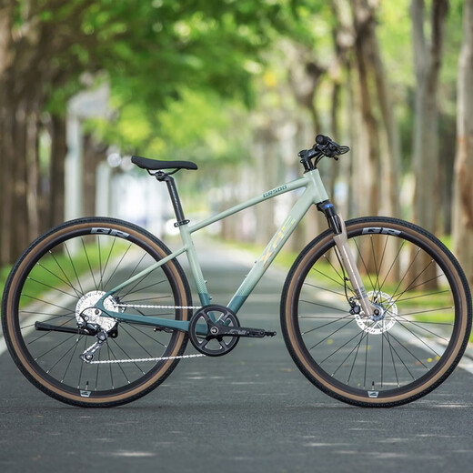 喜德盛（xds）跨界山地车GR500禧玛诺10速变速X6铝合金车架兼顾越 碧绿墨 700C*450mm（适合身高170-185）