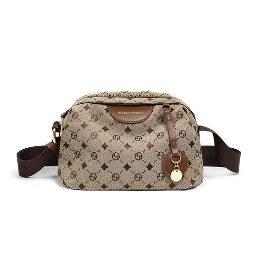 Viney Crossbody Bag Marke Tasche Frauenbeutel Canvas lässige One-Shoulder-Kissenbeutel Geburtstag Chinesisches Valentinstagsgeschenk für Freundin [Kaffeefarbe] Geben Sie der Frau High-End and Practical Fashion Luxury Fashion Niche High-End