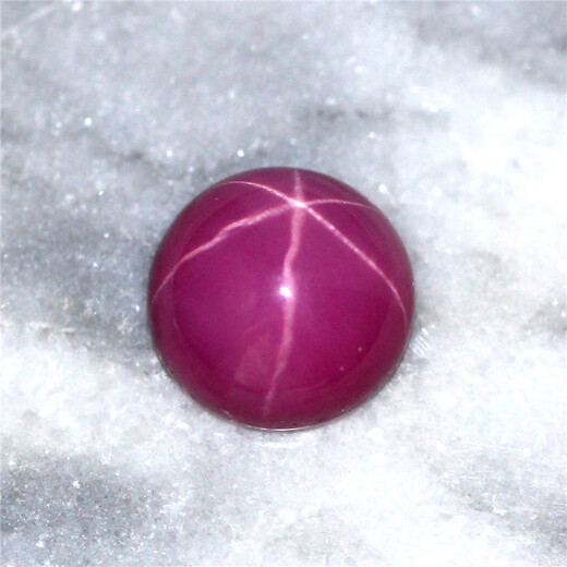 Chinese Valentine's Day gift starlight gem Burmese red loose stone round flat bottom smooth inlaid round (8.0mm)