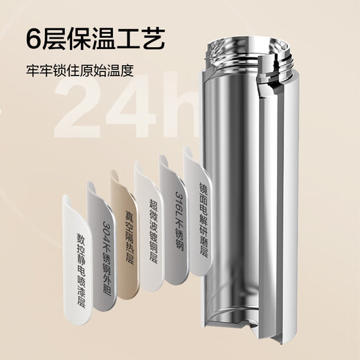 Made in Tokyo, thermos cup, water cup, coffee cup for men, women and children, 316L stainless steel, seamless liner, black 500ml