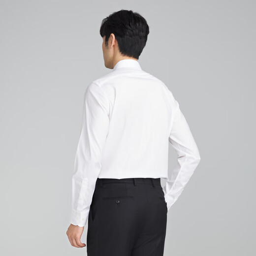 Maire pour hommes 300 High Yarn Cotton Elastic facile à brûler et facile à prendre soin de la chemise à manches longues pour hommes Bleaching 40