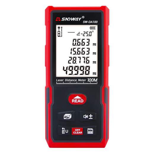 Shendawei Laser Range Finder Infrared Room Measuring Meter High Precision Handheld Infrared Range Finder SW-DA100 (Charging Voice Model)