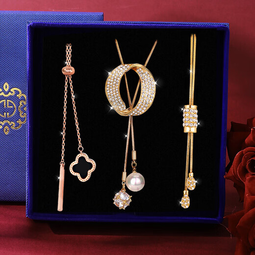 Dingjing ethnic style sweater chain women's long necklace high-end luxury sweater coat accessories pendant fashion accessories gift box