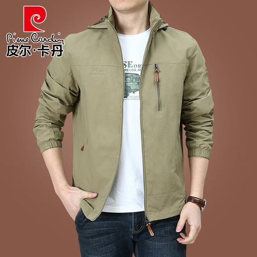 Pier Cardin Marke High-End-Herrenkleidung Outdoor Herrenjacke Herbst und Winter 2025 Neue Herbst-Tops mittleren Alters plus Samtclips plus Samt 9898 Schwarzes Modell M.