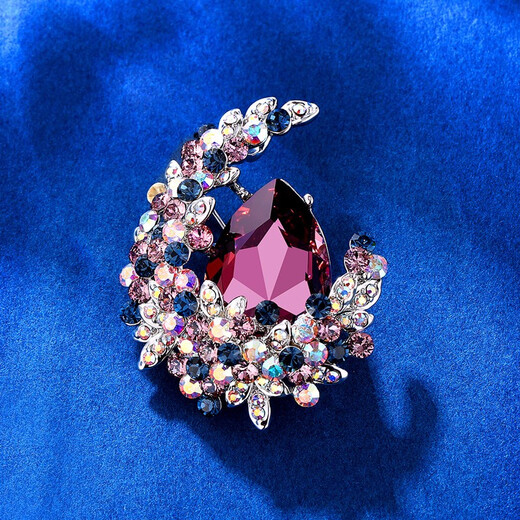 Camaron high-end brooch for women, luxurious temperament, elegant style, brooch, suit jacket, coat chest, birthday gift for wife, Scottish red