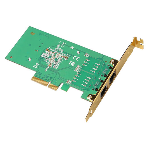 魔羯（MOGE）台式机PCIEx4服务器网卡两口 双口网卡Intel I350T2千兆网卡视觉工业相机网卡 MC2251