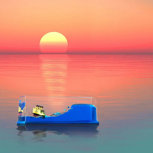 
Love gifts and friendship boats never capsize ornaments to send brothers, boys birthday gifts, customized graduation gifts for girls, ride the wind and waves + glowing base + gift bag greeting card color box