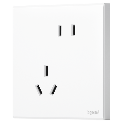Legrand Switch Socket Panel, Huacai -Serie Keramik Weiß 86 Verstecktypen, 10A falsch ausgerichtete fünf Löcher falsch ausgerichtet