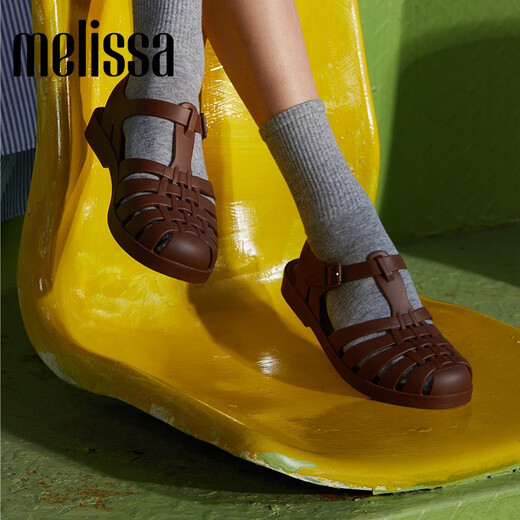 Melissa（梅丽莎）新款时尚编织女士简约通勤果冻罗马凉鞋32408 混闪水晶色（13576） 37