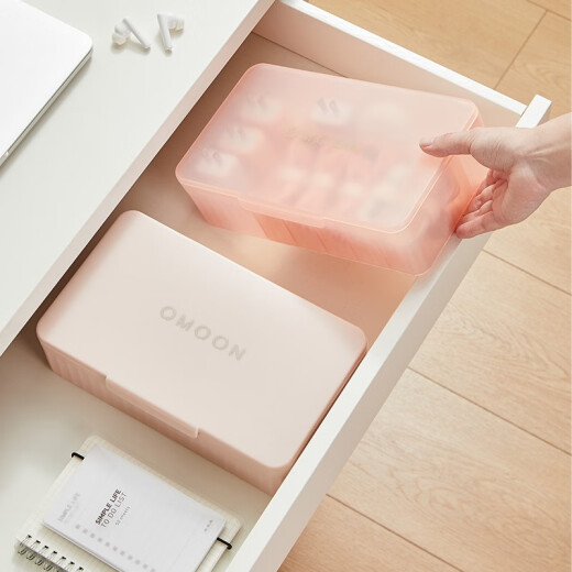 Little helper mobile phone data cable storage box charger desktop organizer wire box household large-capacity power cord storage artifact soft transparent powder contains 10 cable management tapes + 10 label stickers