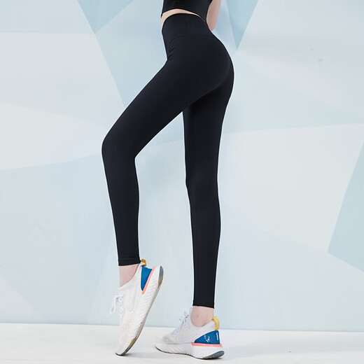 Vanstic yoga suit for women with chest pads Professional running gym sports suit Black two-piece set TC9214 XL (recommended 120-135 Jin [Jin equals 0.5 kg])