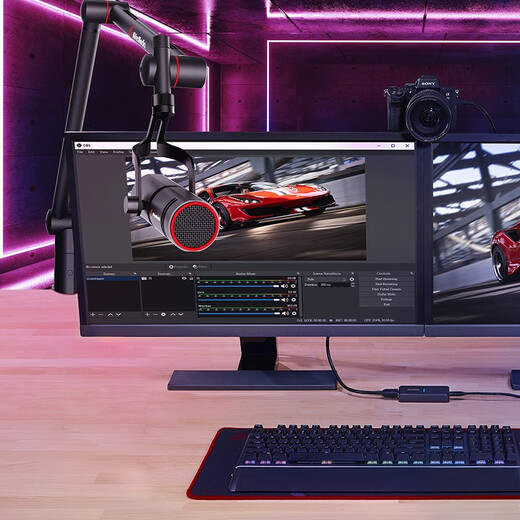 AVerMedia BA311 Tubular Metal Microphone Desk Clamp Cantilever Bracket Microphone Accessories Live/Broadcast/Recording Studio Desk Clamp Cantilever Bracket BA311