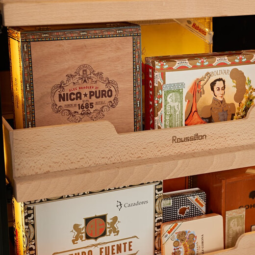 Roussillon Roussillon cigar cabinet, constant temperature and humidity cigar cabinet, cigar cabinet for home use, custom cigar cabinet, cigar room customization 1260H rose gold classic version 188L constant temperature and humidity