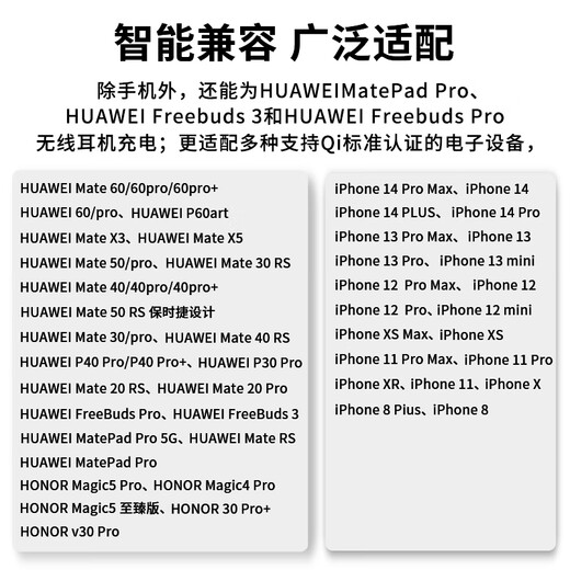 Huawei original 50W wireless charger super fast charging vertical base mate70/X6/pura70 mate60Pro+50/40/X5/P50Pro/P60Pro Wireless charger (Max 50W) set +66W charger