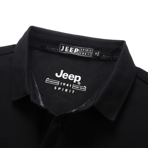 Jeep Spirit Business Camiseta de manga corta Camiseta de algodón de algodón Sendero bordado Lapa bordada media manga suelta camiseta de verano para hombres delgada civil informal xl (180) /100a recomendado 145-155Jin [Jin equivale a 0.5 kg]