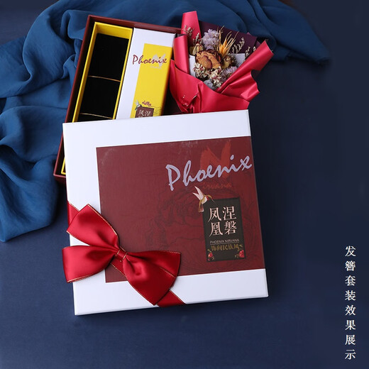 Phoenix Nirvana ancient style hairpin black sandalwood hairpin new Chinese style hair accessories step rocking hairpin high-end gift box birthday gift for women