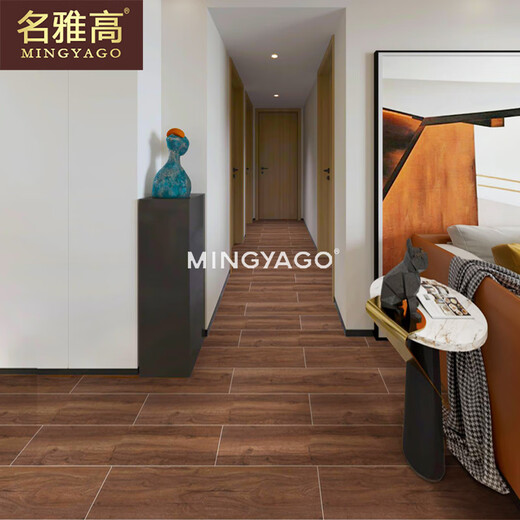 名雅高瓷砖北欧木纹砖仿实木客厅防滑地砖卧室仿木纹地板砖仿木纹条 150*900 CZ15901  一片价格，满箱发货 其他