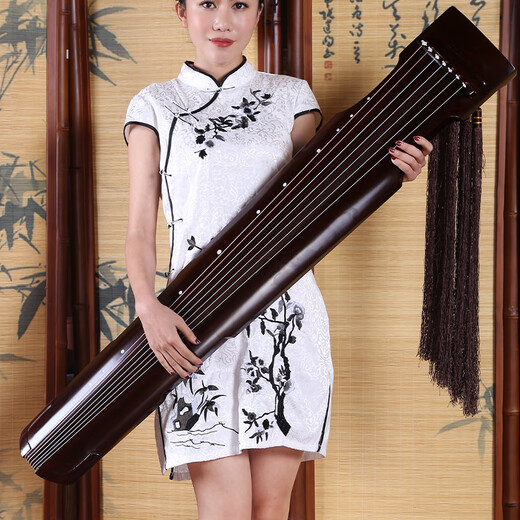 
Xunyin Xunyin Laoshanmu Guqin beginner musical instruments beginner seven-stringed zither natural raw lacquer teaching ancient zither