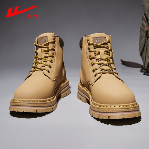 
Huili Martin boots men's shoes new summer British style shoes men's couples work boots outdoor yellow boots hiking boots camel color [add a pair of insoles] 40