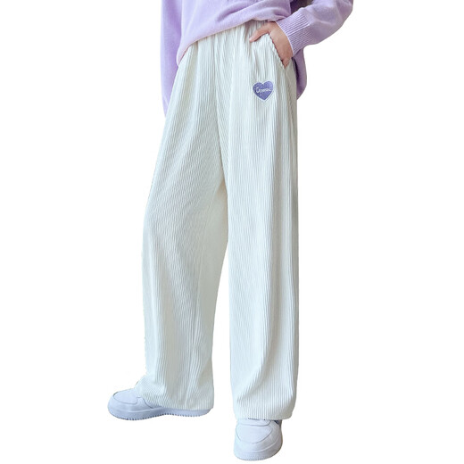 Yoyo One (Yoyo One) Pantalon pour enfants pour filles printemps et automne nouveau pantalon de survêtement à la mode pour filles pantalon droit automne