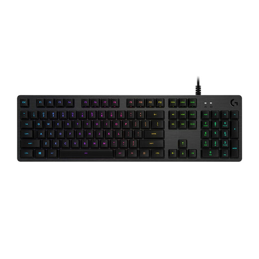 Logitech (G) G512 wired gaming mechanical keyboard RGB backlight wired full size League of Legends lol Genshin Impact macro programming keyboard G512 red axis-L axis