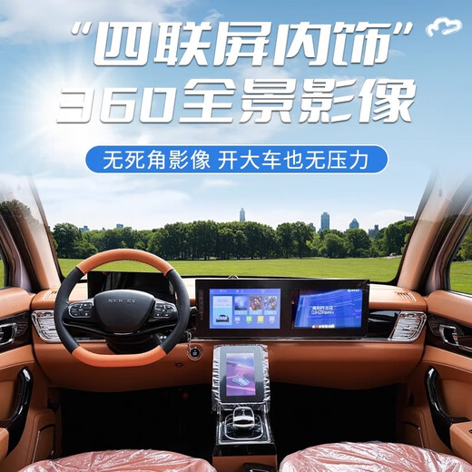 Four-wheeled electric vehicle, adult household range 300 kilometers, electric vehicle, small battery vehicle, gas-electric dual-purpose new energy electric vehicle, elderly walking electric vehicle, Laotou Le, basic model (battery only)