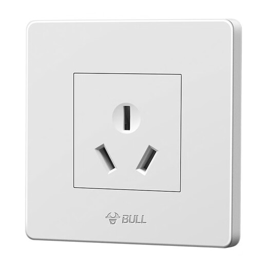 公牛空调插座16a电热水器专用三孔面板家用开关大功率墙壁g07暗装白源 G07白三孔16A