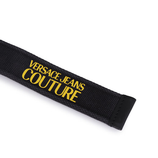 VERSACE JEANS COUTURE Versace belt men's medusa belt solid color British casual pin buckle belt gift box Father's Day gift Dark blue D8YVBF08 71550 829 100cm (3.8-4.1 feet)