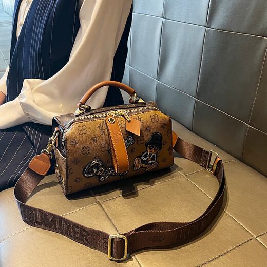 I.t dankles hong kong léger marque de luxe de vache vache sac pour femmes boston sac brodé