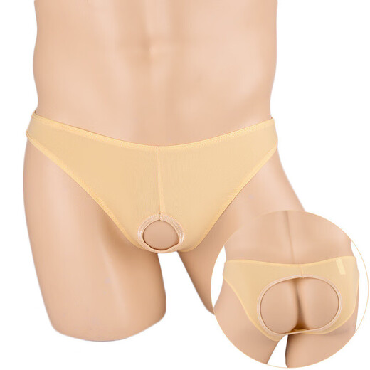 Private delivery sexy underwear men's thong men's underwear sexy fully transparent T-pants passion free to take off red