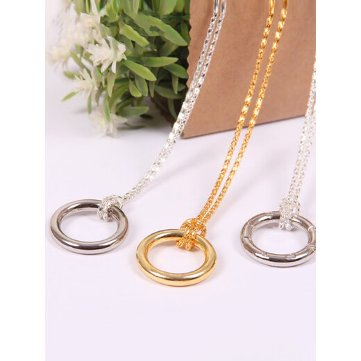 Sikri Ring von Morgen, kleiner magischer Knoten, Hochzeit, Eisenring, magische Requisiten, Nahaufnahme, magisches Spielzeug-Set für Kinder, silberne Halskette für Kinder, nahtloser mittlerer Ring, Einheitsgröße