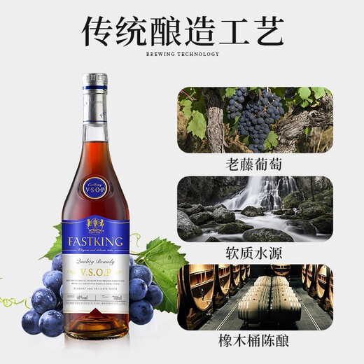 Shabao Royal Wine VSOP Brandy Xo Wine 40 -градусные спиртные напитки базовый вино 700 мл [доступный пакет] 700 мл 6 бутылок