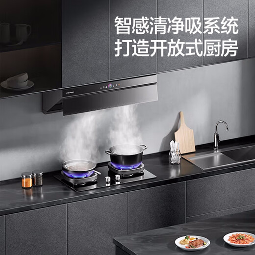 万和（Vanward）家用侧吸式抽油烟机  厨房油烟机 27m³巡航风量直流变频1050Pa大风压 WJ930 家电国家补贴