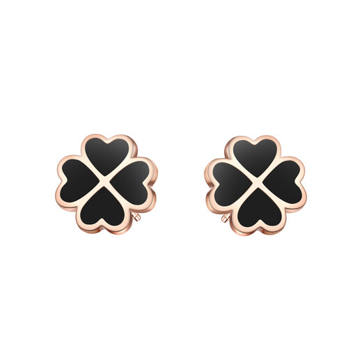 MANHE S925 Silver Four-leaf Clover Earrings Women's Earrings Women's 2025 New Earrings Wife's Birthday Gift for Girlfriends